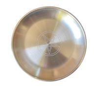 DEARMAMY Plateau Rituel Pentacle Unique Acier Inoxydable Décoratif pour Cérémonies Décoration Spirituelle et Usage Yogique Plateau Sacré Polyvalent pour Protection et Pratiques Rituelles