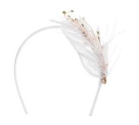 DEARMAMY Plumes Coiffe Pour Femme Bandeaux Décoration De Tête Coiffure De Carnaval Accessoire De Soirée Coiffe De Fête