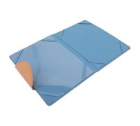 DEARMAMY Pochette de Protection pour Certificat de Naissance Bébé Étui en Cuir Bleu Motif Cœur Protège-Documents Naissance pour Rangement et Conservation Souvenirs