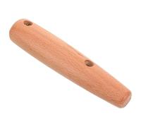 DEARMAMY Poignée de Spatule en Bois Massif Anti-Brûlure Manche Rond 60 MM Partie en Bois Détachable pour Ustensiles Cuisine Multifonction Accessoire la Cuisine Sûr et Isolant Thermique