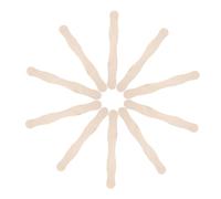 DEARMAMY Poignées en Bois Naturel pour Éventails, 100 Pièces 200x25x2 Mm, Accessoires DIY pour Fabrication D'éventails Circulaires, pour Mariages, Fêtes et Projets Artisanaux