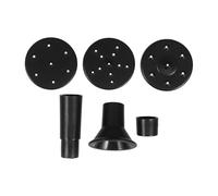 DEARMAMY Pompe à Fontaine Solaire pour Bain D'oiseaux 6 Buses Interchangeables, Plastique Solide, Kit Complet pour Jardin Extérieur et Fontaine D'étang, Pompe à Eau Solaire Décorative