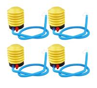 DEARMAMY Pompe à Pied à Soufflet en Plastique Compacte, Lot de 4, Gonflage Manuel sans Batterie pour Structures Gonflables et Jouets, Usage Extérieur et Voyage
