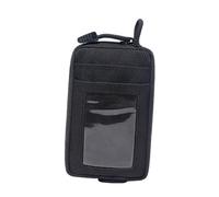 DEARMAMY Porte-Cartes Multifonction Nylon avec Porte-clés Portefeuille Minimaliste pour Cartes De Crédit De Et Petites Noir