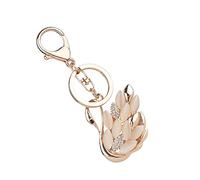 DEARMAMY Porte-clés en Forme de Cygne avec Strass pour Porte-clés Décoratif Design Unique pour Femmes Et Filles