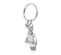 DEARMAMY Porte Clés Remerciement Ménage avec Seau Balai et Brosse Accessoire Gratitude pour Personnel Dentretien Original pour Amateurs de Nettoyage