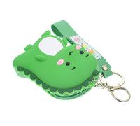 DEARMAMY Porte-monnaie Petit Dinosaure Étoile Étiqueter Clés Pièce De Monnaie Perles Scrubber Bracelets Métier à Tisser Voiture Portefeuille Dessin Animé Mini Ornements Green Alliage