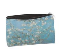 DEARMAMY Porte-Monnaie rétro Peinture à l'huile Bijoux de Charme cliquet Orange Portefeuilles Femme Wallet for Women Changer de Pochette Portefeuille Petit Portefeuille pour Femme Faux Cuir