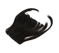 DEARMAMY Postiches Synthétiques Franges à Clipser Taille Moyenne Couleur Châtain Foncé Pour Femmes Cosplay Et Usage Quotidien Pattes D'oreilles Intégrées