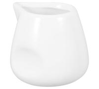 DEARMAMY Pot à Lait en Céramique 110 Ml, Petit Pichet pour Lait et Sauces, Design Classique Européen, Résistant aux Éclats, pour Café, Brunch et Usage Quotidien