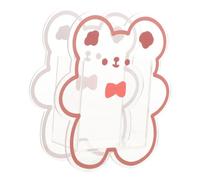 DEARMAMY Pot à Pinceaux de Maquillage en Acrylique Portable 1 Pièce Design Adorable Rangement Multifonctionnel pour Bureau pour Maquillage et