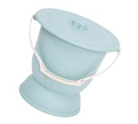 DEARMAMY Pot De Chambre En Plastique Couvercle Crachoir Urinoir Anti-odeur 4,5l Pot à Urine Portable Pour Femmes Enceintes Et Personnes Âgées Seau à Urine Pratique Maison Camping Urinoir Et Compact