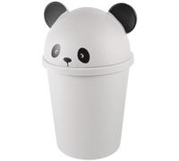 DEARMAMY Poubelle Panda Poubelle Animale Conteneur Corbeille À Papier De Recyclage Avec Couvercle Pivotant Pour Bureau Maison Cuisine 10L