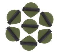 DEARMAMY Poudre Éponge Double Face 7 Pièces Taille Moyenne à Usage Sec Et Humide Pour Application Fond De Teint Et Cosmétique Visage Couleur Vert Matcha