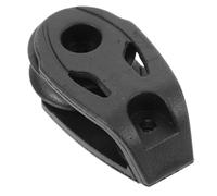 DEARMAMY Poulie Pivotante Simple en Nylon Noir pour Corde et Cordon | Rotation Stable, Roulement à Forte Charge, Cylindre de Tête, Usage Bateau et Atelier