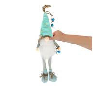 DEARMAMY Poupée GNOME Peluche Décorative D’Été Style Océan Figurine Rudolph Longue Jambes Chapeau en Peluche Décoration Maison et Bureau Ornement GNOME pour Ambiance Festive