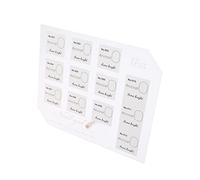 DEARMAMY Présentoir d'art d'ongle UV tableau d'affichage d'art d'ongle de salon Gel planche afficher briller étagère support de vernis à ongles carte de couleur des ongles Acrylique blanche