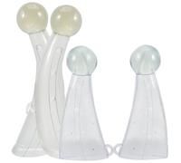 DEARMAMY Protections en Silicone pour Cornes de Vache 2 Paires Manchons de Protection Ventilés et Résistants pour Bovins, Accessoires Agricoles pour Prévention des Combats