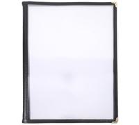 DEARMAMY Protège-menu Transparent PVC Porte-menu Portable avec Coins Arrondis Antidérapant et Classeur Menu Léger pour Restaurants Cafés et Écoles Format Pages Faces Rangement Plat