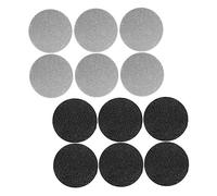 DEARMAMY Râpe à Pieds Électrique 12 Pièces Accessoires de Pédicure Compatible Plusieurs Marques Élimine Efficacement Peaux Mortes pour Usage Domestique et Salon