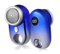 DEARMAMY Rasoir Électrique Sans Fil Tondeuse Rasoirs Hommes Portable Mini Shavers Pour Les Voyages à Domicile Abdos Sky-blue