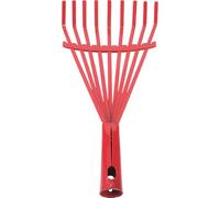 DEARMAMY Râteau à Feuilles Mortes en Acier Haute Teneur en Carbone, 9 Dents, Outil de Désherbage et Nettoyage de Jardin, Râteau à Dents Robuste pour Jardinage et Entretien Pelouse