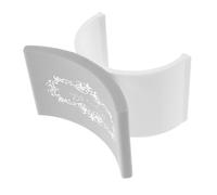 DEARMAMY Repose-ongle Silicone Pour Manucure Coussin Amovible Pour Poignet Et Coude Accessoire Blanc Table à Ongles Portable Repose-bras Pour Nail Art