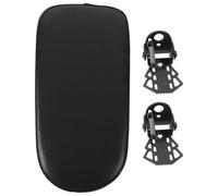 DEARMAMY Repose-Pieds Arrière pour Vélo Noir en Cuir PU et Mousse, Support Robuste et Étanche, pour Sorties en Famille et Déplacements en Plein Air