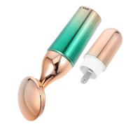 DEARMAMY Roller Visage Portable pour Peau Sensible Masseur Beauté Vibrant pour Nettoyage Profond des Pores Amplificateur Absorption Sérum Outil Sculpteur Facial Vert sans Batterie Voyage