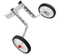 DEARMAMY Roues Stabilisatrices Réglables Argentées pour Vélo Garçon et Filles, Petites Roues Auxiliaires Antidérapantes Résistantes à L’Usure, Accessoires Vélo Garçon Fille pour Équilibre