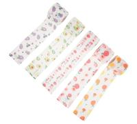 DEARMAMY Rubans Adhésifs Auto-adhésifs Fruités 5 Pcs 5 Cm Larges, Bandes Élastiques Respirantes pour Soins des Plaies Chien et Chat, Accessoires Multifonctionnels pour Sport et Protection