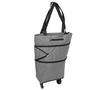 DEARMAMY Sac de Courses Pliable à Roulettes Grand Volume Sac Oxford Résistant avec Roues Chariot Transport Portable pour Shopping et Voyage Caddie Courses Multifonction