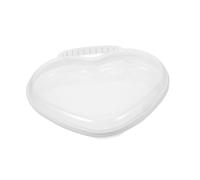 DEARMAMY Sac de Toilette Transparent Forme de Cœur avec Coque Rigide Renforcée et Fermeture Éclair Sécurisée Organisateur de Maquillage et Soins Peau Sac de Voyage pour Cosmétiques et