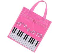 DEARMAMY Sacoche Partitions Musique Imperméable avec Fermeture Éclair Sac Portable Léger pour Rangement de Partitions et Accessoires Sac Multifonction de Voyage pour Musiciens Rose Grand