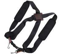 DEARMAMY Sangle D’épaule Double en Polyester et Cuir pour Tambour Africain Djembé, 1 Pièce, Bandoulière Réglable pour Instrument de Percussion Adulte, Accessoire Résistant et Confortable