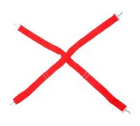 DEARMAMY Sangle de Caisse Claire Réglable Rouge Élingue de Tambour Double Épaule Ceinture de Percussion Solide et Confortable pour Instruments de Marche Accessoire Essentiel pour