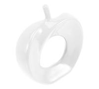 DEARMAMY Sculpture Porcelaine Pomme Décorative Élégante pour Bureau et Salon Figurine Fruit Design Unique Ornement Moderne pour Décoration Intérieure