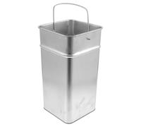 DEARMAMY Seau Métal Galvanisé avec Poignée Capacité Importante Bac Intérieur pour Poubelle Seau Épais Résistant Facile à Nettoyer et Transporter pour Tri Recyclage et Déchets Ménagers