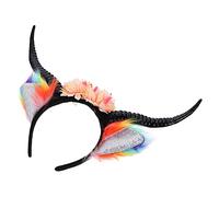 DEARMAMY Serre-tête Cornes De Bœuf Pour Halloween Accessoire De Coiffure Cosplay Serre-tête Diable Accessoire De Fête