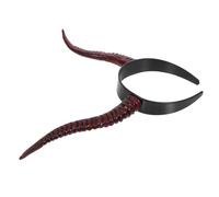DEARMAMY Serre-tête Cornes de Diable pour Halloween et Cosplay Accessoires de Coiffure Plastique pour Déguisement de Sorcière pour Garçon Fille et Adultes