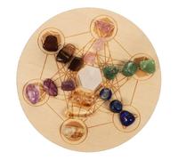 DEARMAMY Set De Planche De Divination Avec Naturelles Et Kit De Chakras Accessoires Énergétiques Pour Rituels Et Décoration Altar