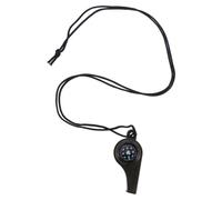 DEARMAMY Sifflet de Survie Multifonction en Plastique avec Boussole Argentée et Cordon Portable, Accessoire Essentiel pour Randonnée et Situation d'urgence