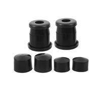 DEARMAMY Silentblocs Amortisseurs Skateboard Noirs, Coussinets Absorption Chocs pour Trucks, Kit Accessoires Skateboard Longue Durée, Compatible Longboard et Patins, Amélioration