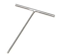 DEARMAMY Spatule T Acier Inoxydable pour Crêpes Outil Crêpière Antiadhésif Raclette Étaleur Pâte à Crêpes Léger et Ustensile Cuisine Facile à Nettoyer