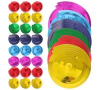 DEARMAMY Spirales Suspendues Pailletées Multicolores, Lot de 6 Pièces, Décoration de Fête d'anniversaire et Mariage, Guirlandes Spirales pour Cortège Nuptial et Décoration Suspendue