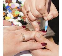 DEARMAMY Stylo Nail Art Sculpté 10 Pcs, Kit Stylos à Sculpter Les Ongles 3 Mm Noir Et 8 Mm Bleu, Outils Silicone Multifonctions Pour Manucure Et Création Nail Art, Usage Professionnel Et Artistique