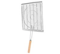 DEARMAMY Support à Tortillas en Acier Inoxydable, Grille de Barbecue Pliable 1 Pc, Plaque de Cuisson pour Camping et Cuisinière, Accessoire Polyvalent pour Pique-niques en Extérieur