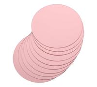DEARMAMY Support Auto-adhésif Réutilisable Miroir Rond en Acrylique 10 Pièces 10cm Surface Miroir Douce et Finition Or Rose pour Décor de Plateau DIY