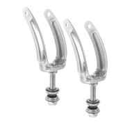 DEARMAMY Support De Fourche Frontale Acier Avec Roulements Pour Fauteuil Roulant Stabilité Renforcée Et Compatibilité