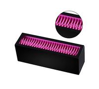 DEARMAMY Support de Séchage pour Pinceaux de Organisateur Cosmétique de Bureau Rack à Pinceaux Pratique Étagère de Noir et Rouge